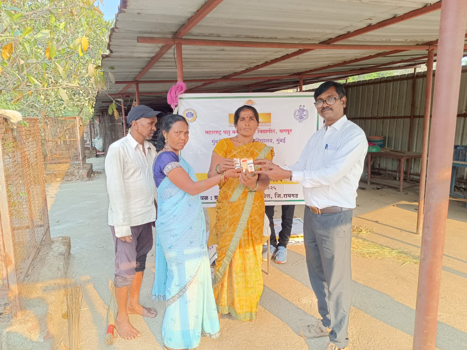 Distribution Of Dewormers At Adopted Village